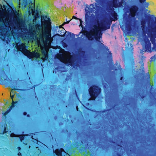 Affiche reproduction originale secret azur Affiche + cadre en bois - Chêne