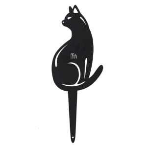 Portazampirone in metallo gatto nero cm14x2x36