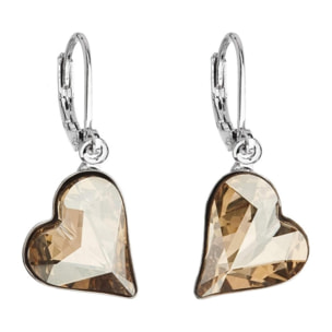 Pendientes Heart adornado con cristales de Swarovski