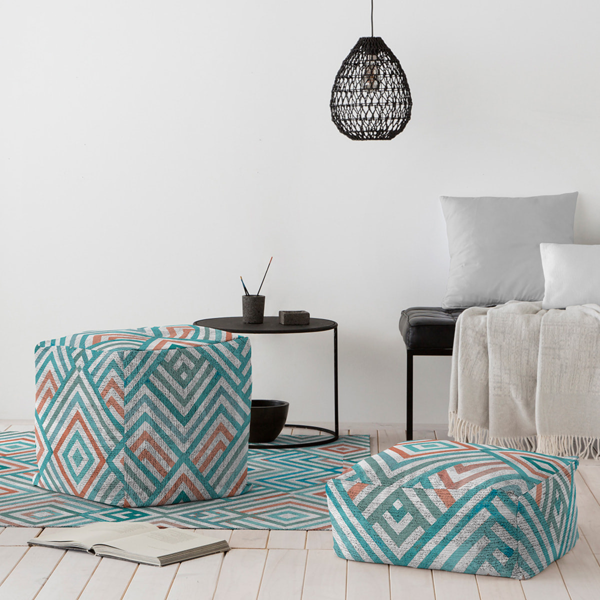 Pouf amovible en coton NAF NAF TIHUA