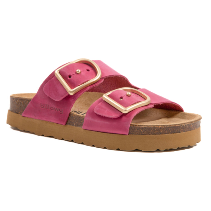 SANDALO CON ZEPPA BILLOWY ROSA