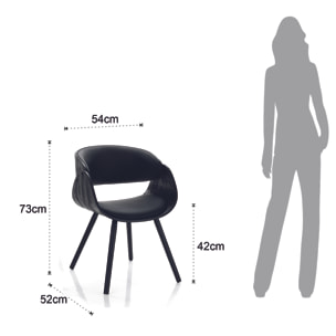 Tomasucci Chaise VISBY EVO TOTAL BLACK