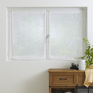 Lot de 2 voilages "Anissa" blanc 60x90cm