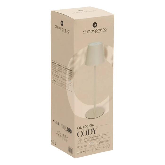 Lampe d'extérieur Cody H37cm argile