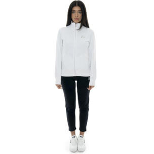 Tuta da donna in cotone non felpato con colletto e zip Leone Summer Bright