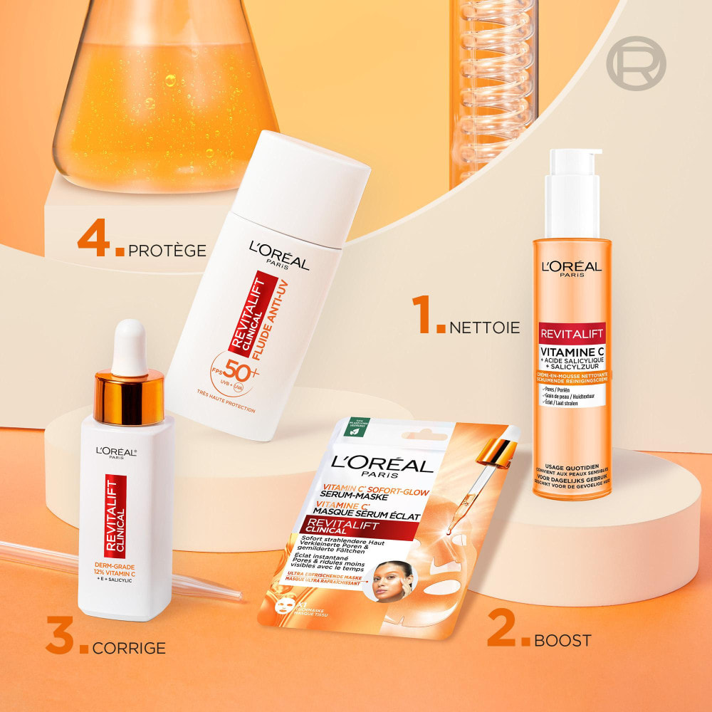 L'Oréal Paris Revitalift Clinical Crème-En-Mousse Nettoyante Vitamine C 150ml