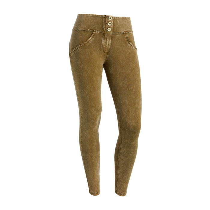 Pantaloni push up WR.UP® clessidra vita media bleached