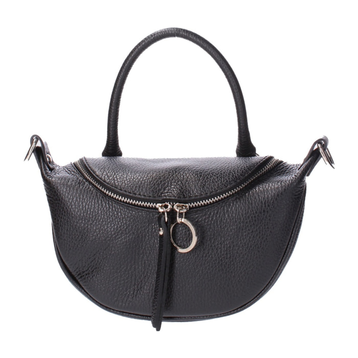 Borsa a mano da donna - Modello Mae - Vera pelle - 26.0 x 13.0 x 8.0 cm