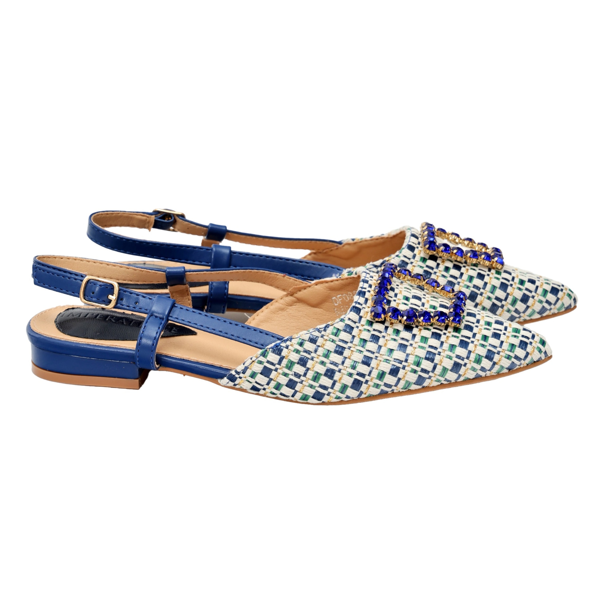 Sandali bassi - applicazione accessorio - tacco 2,5 cm