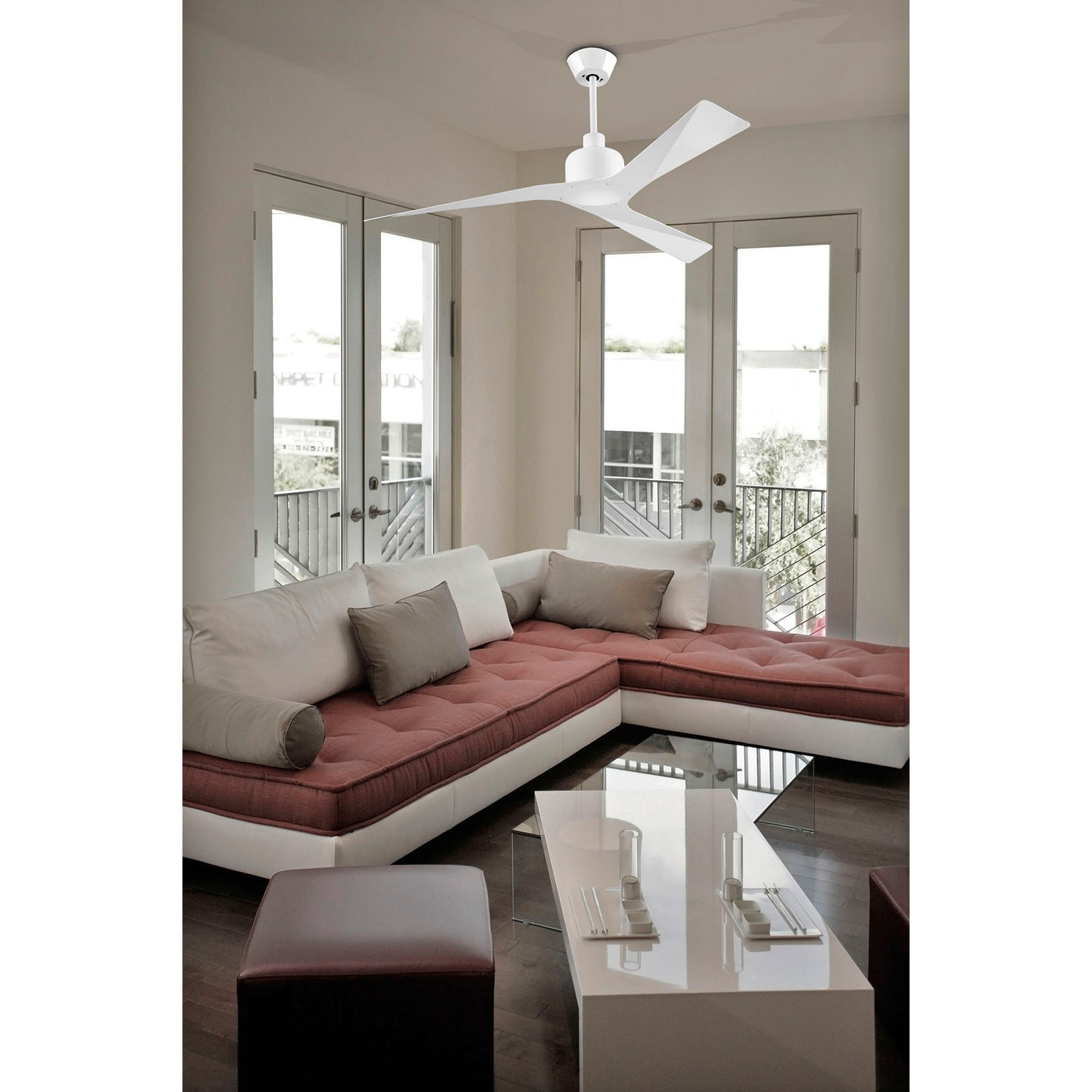 Forlight Ventilador IP20 Mogan Blanco brillante Blanco