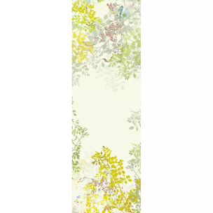 Chemin de table lin & coton lavé imprimé multicolore Canopee blanc