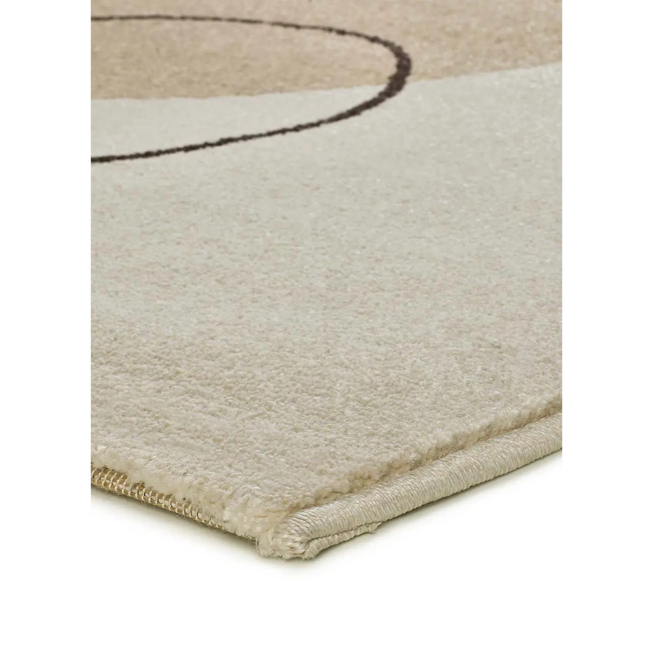 LESSIA Alfombra moderna de pelo corto beige, varias medidas disponibles.