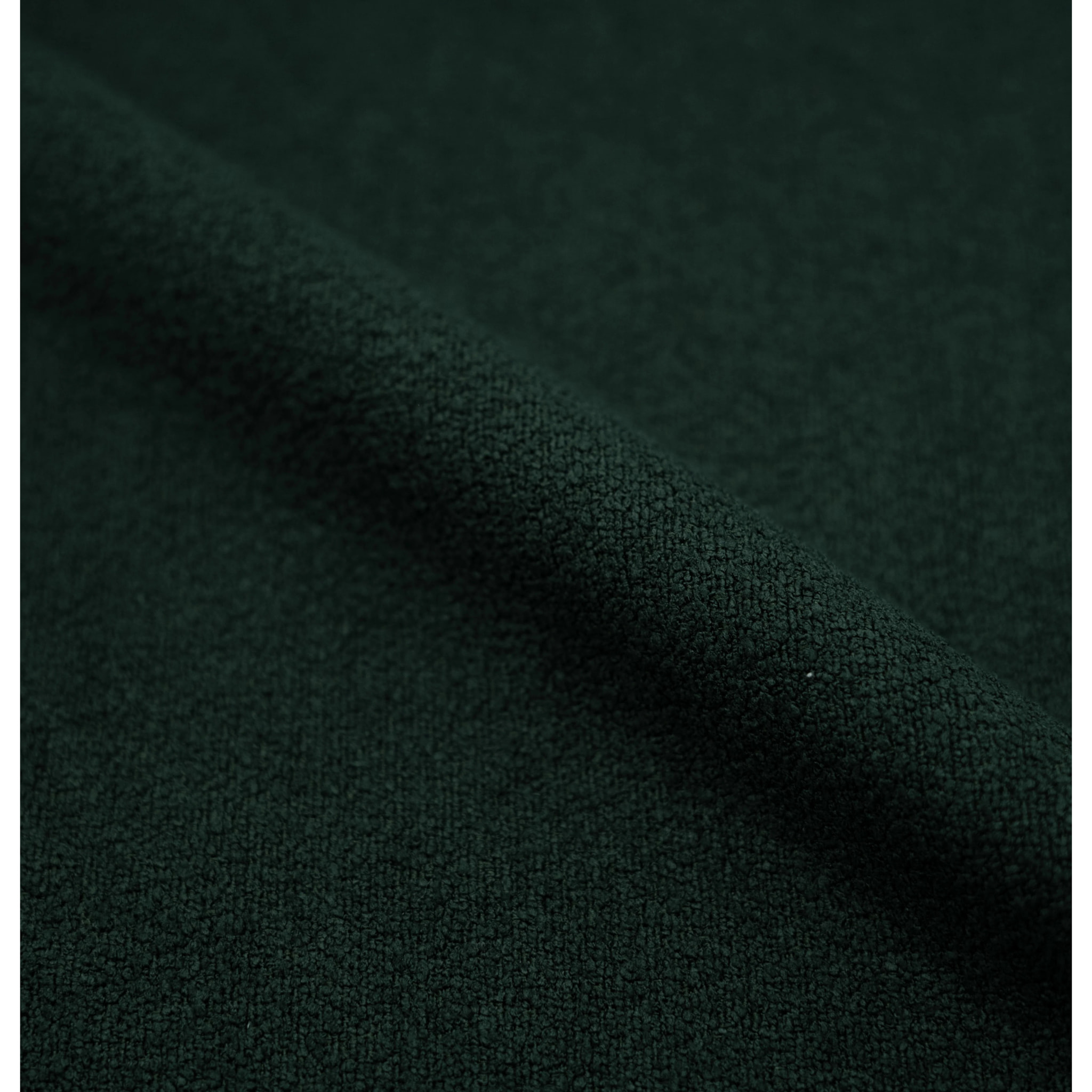 Lot de 2 chaises vertes en tissu bouclette et pied en métal - Groom