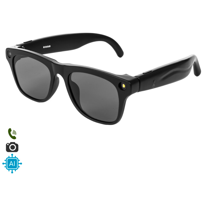 Gafas inteligentes XK OEN PRO. Con cámara de 2MPX, traductor Ai en tiempo real, asistente de voz, control de música y llamadas.