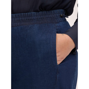 Fiorella Rubino - Jeans Balloon con cordón - Azul
