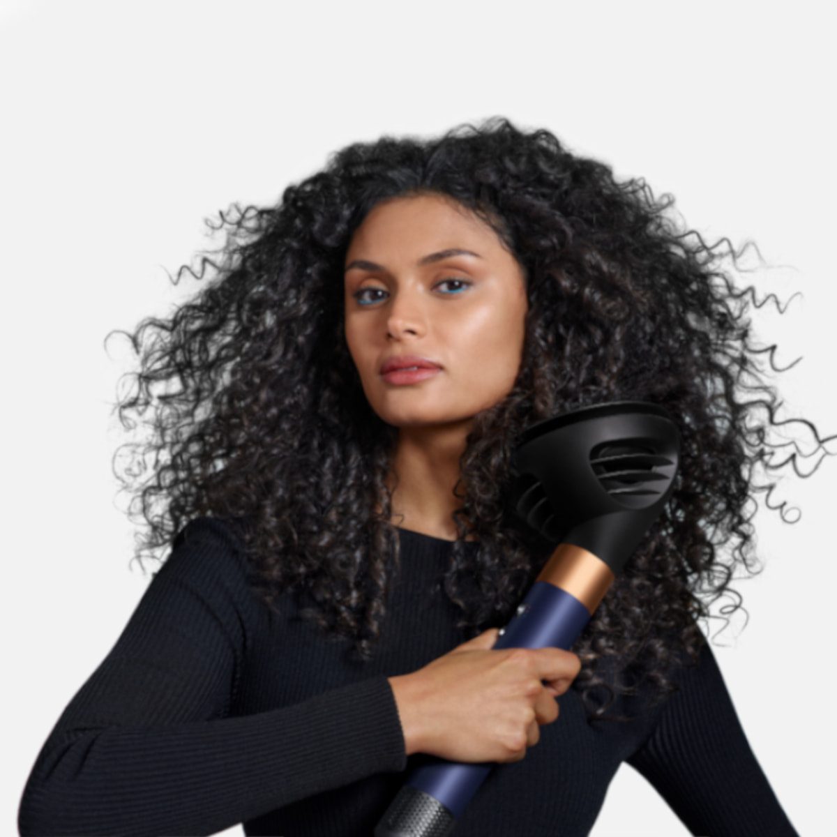 Multi-styler Dyson Airwrap i.d.™ - Cheveux bouclés à frisés (Bleu de Prusse/Cuivré)