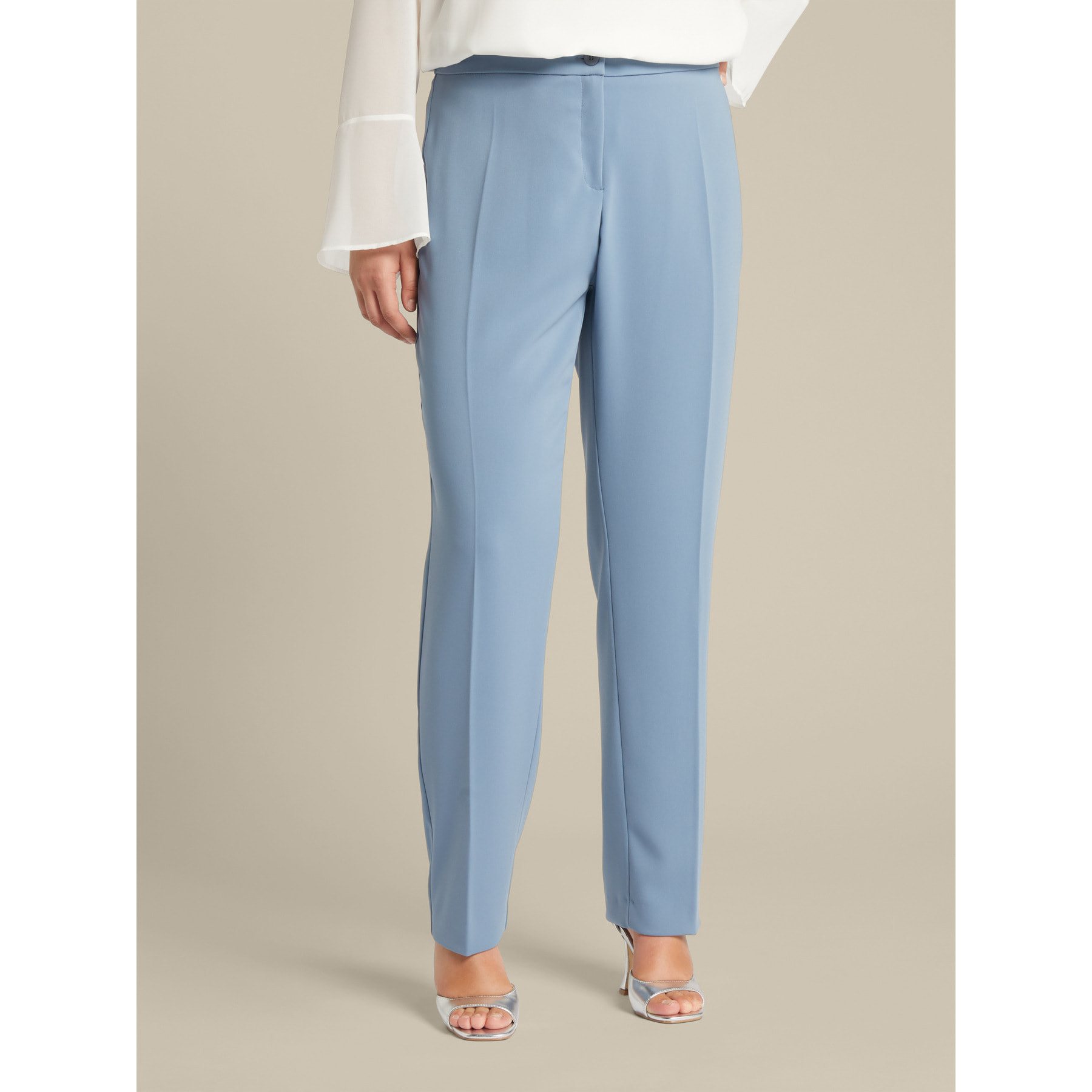 Elena Mirò - Pantalones slim de crepé - Light - blue