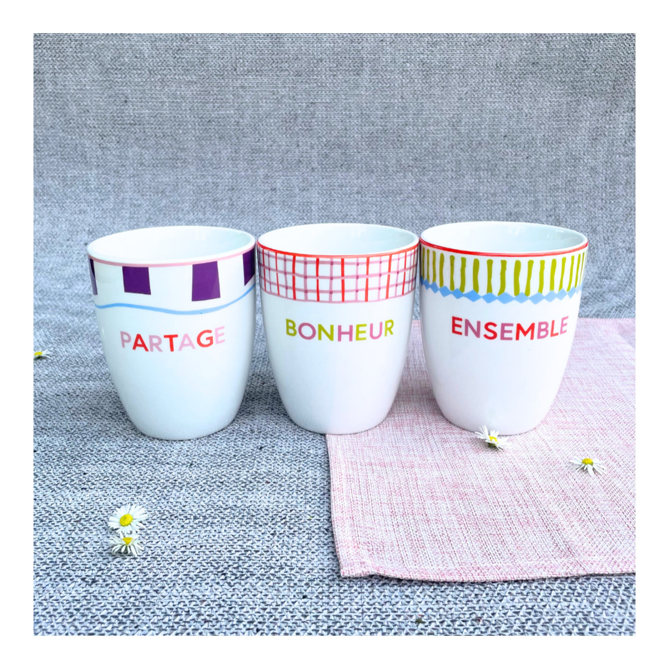 Lot de 6 gobelets, RELAX SUNSET