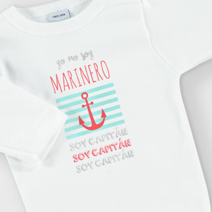 Body bebé manga larga personalizado frases