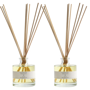 Set de 2 difusores mikado de 100ml aroma white lotus scalpers