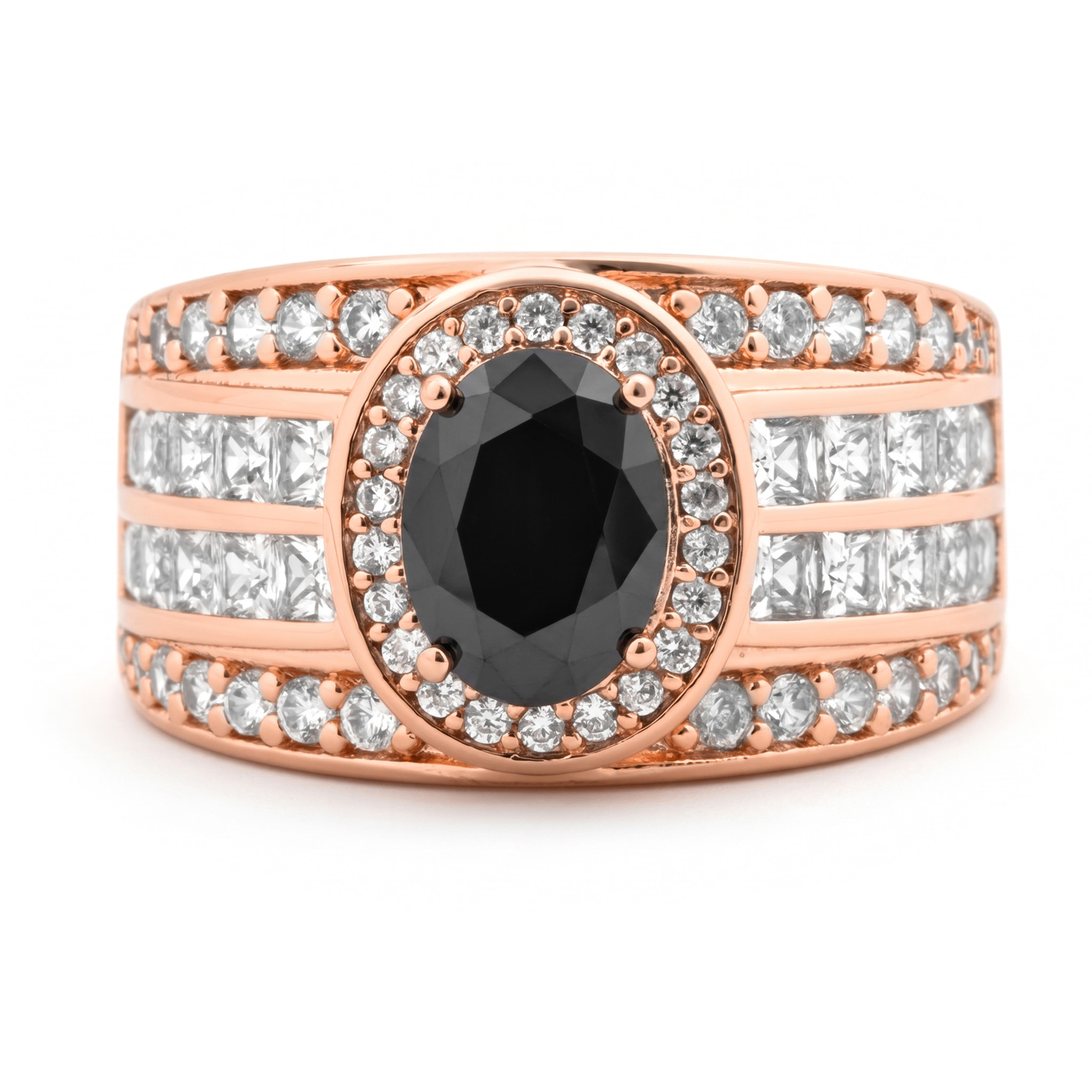 Anillo Riadna acabado oro rosa 18k