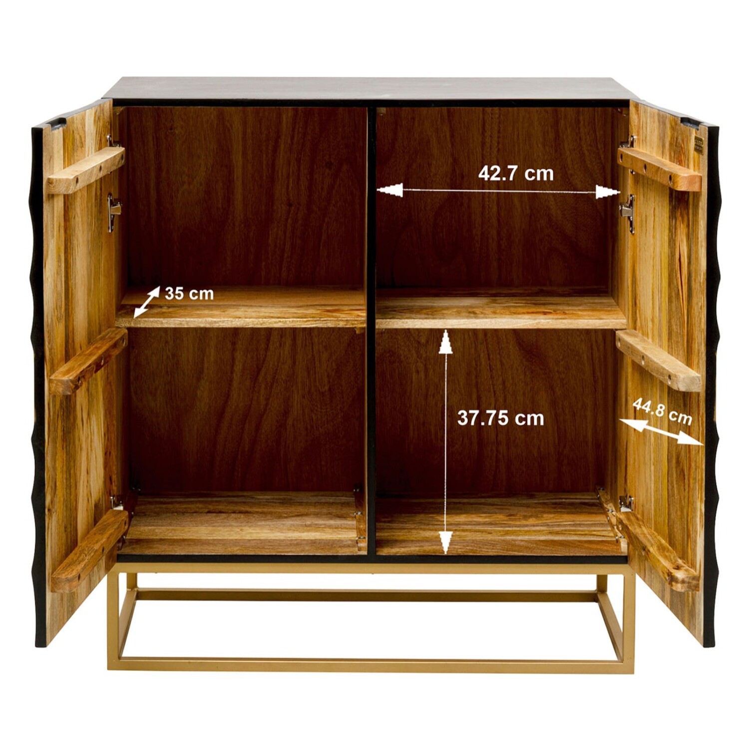 Buffet Madeira 2 portes noir Kare Design