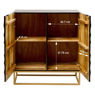 Buffet Madeira 2 portes noir Kare Design
