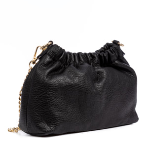 Ascea bolso bandolera piel auténtica dollaro con correa metal