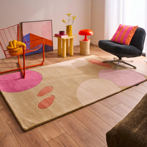 PANTONE - Tapis en laine fait main NUAGE SUCRE pastel