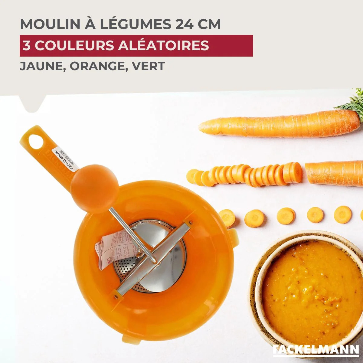 Moulin à légumes plastique 24 cm Fackelmann Handmade Tradition