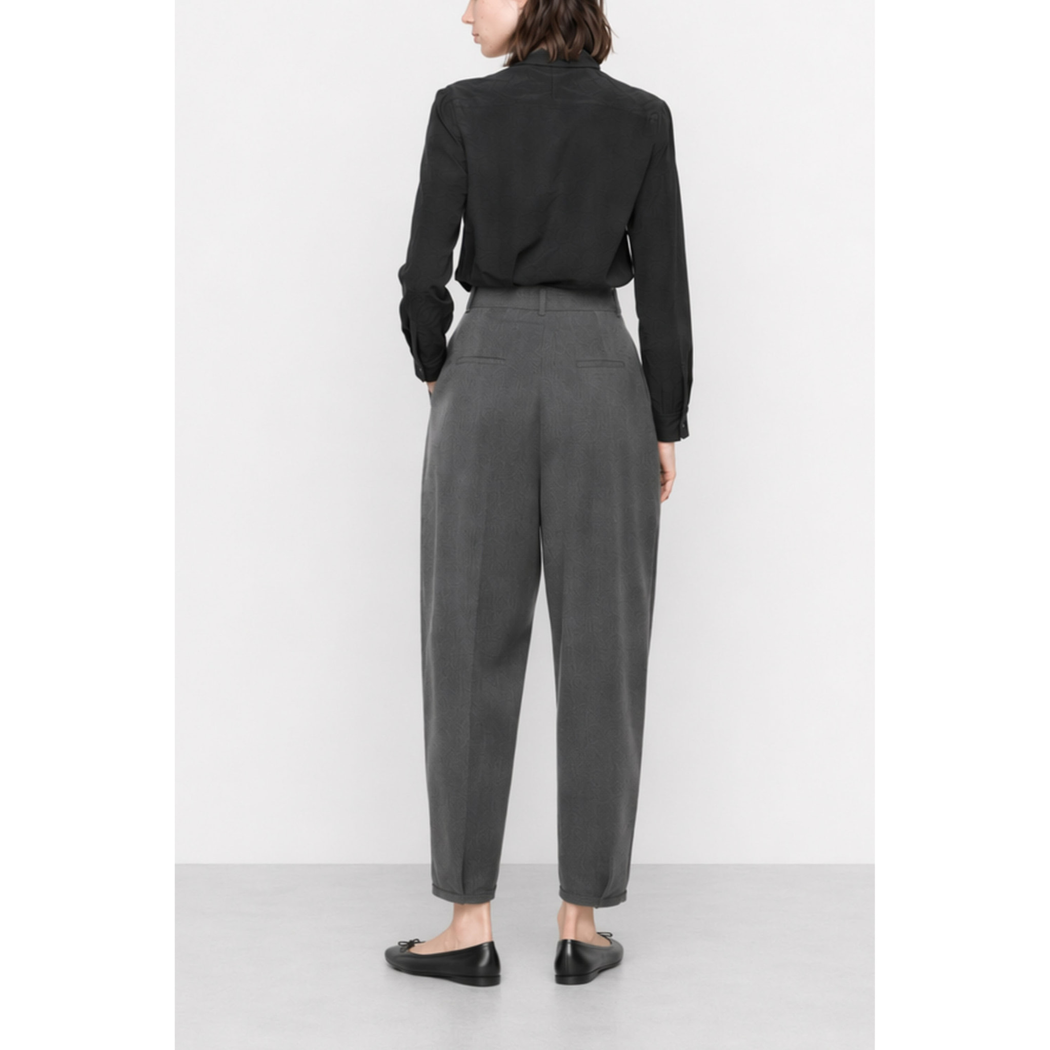 Kocca - Pantaloni sartoriali da donna a vita alta con pieghe Donna