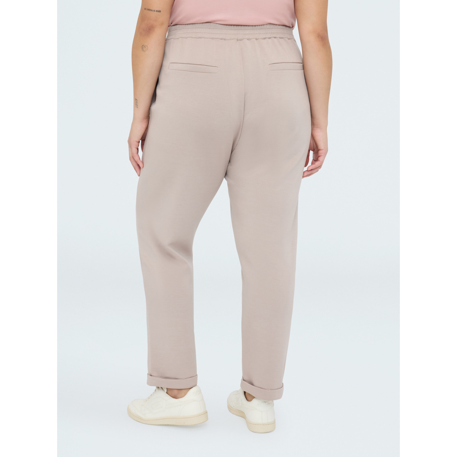Fiorella Rubino - Pantalones Carrot Fit en tejido stretch - Gris