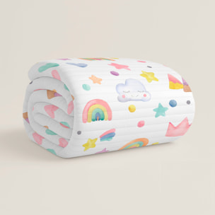 Cool Kids - Colcha Bouti Estampada - 100% Algodón - 70 gr/m² - Confetti