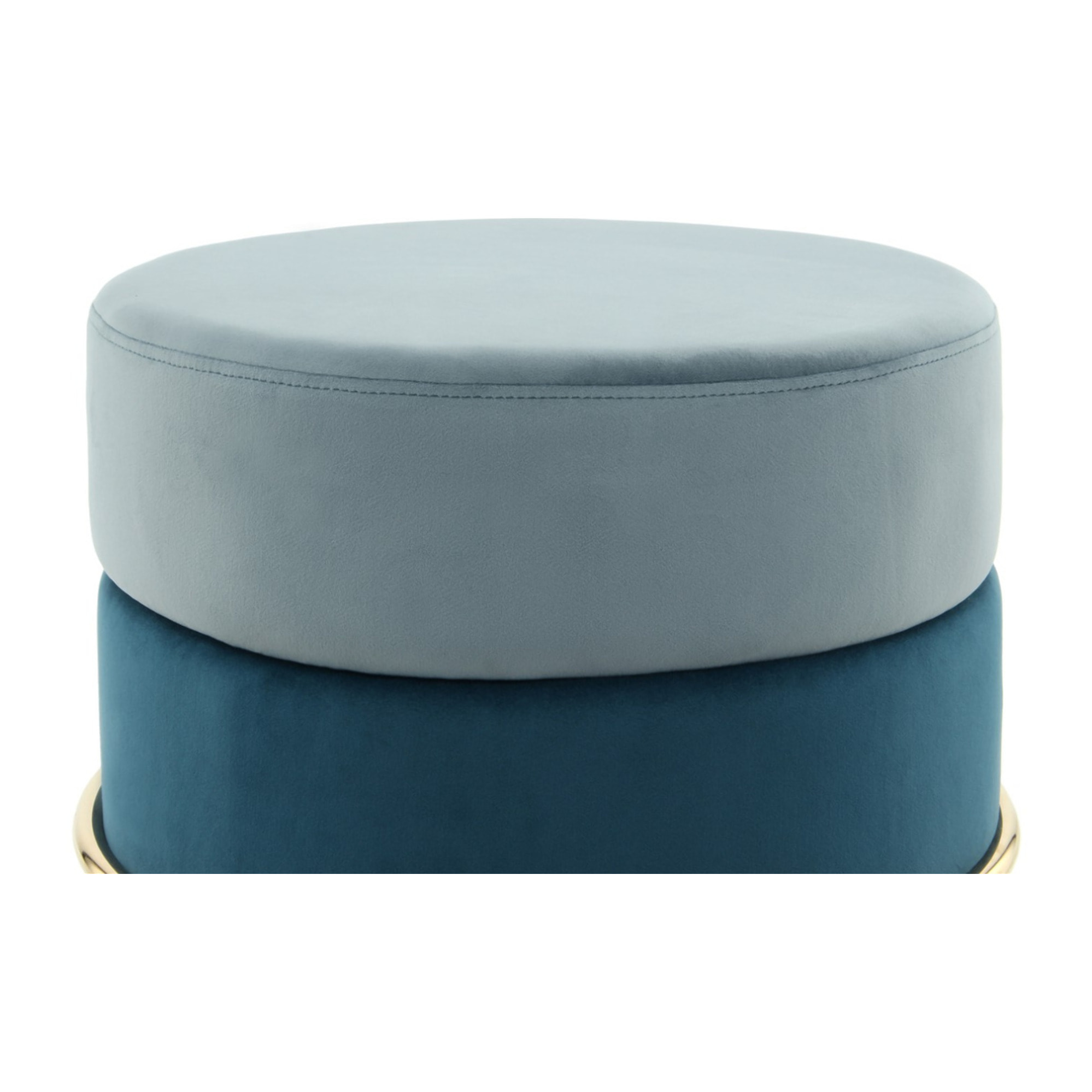 Pouf contenitore Matilda 100 in velluto blu