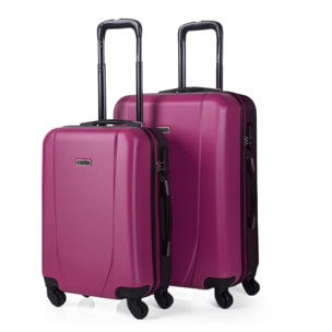 Maleta Itaca Tiber Set De 2 Unidades Fucsia-Antracita