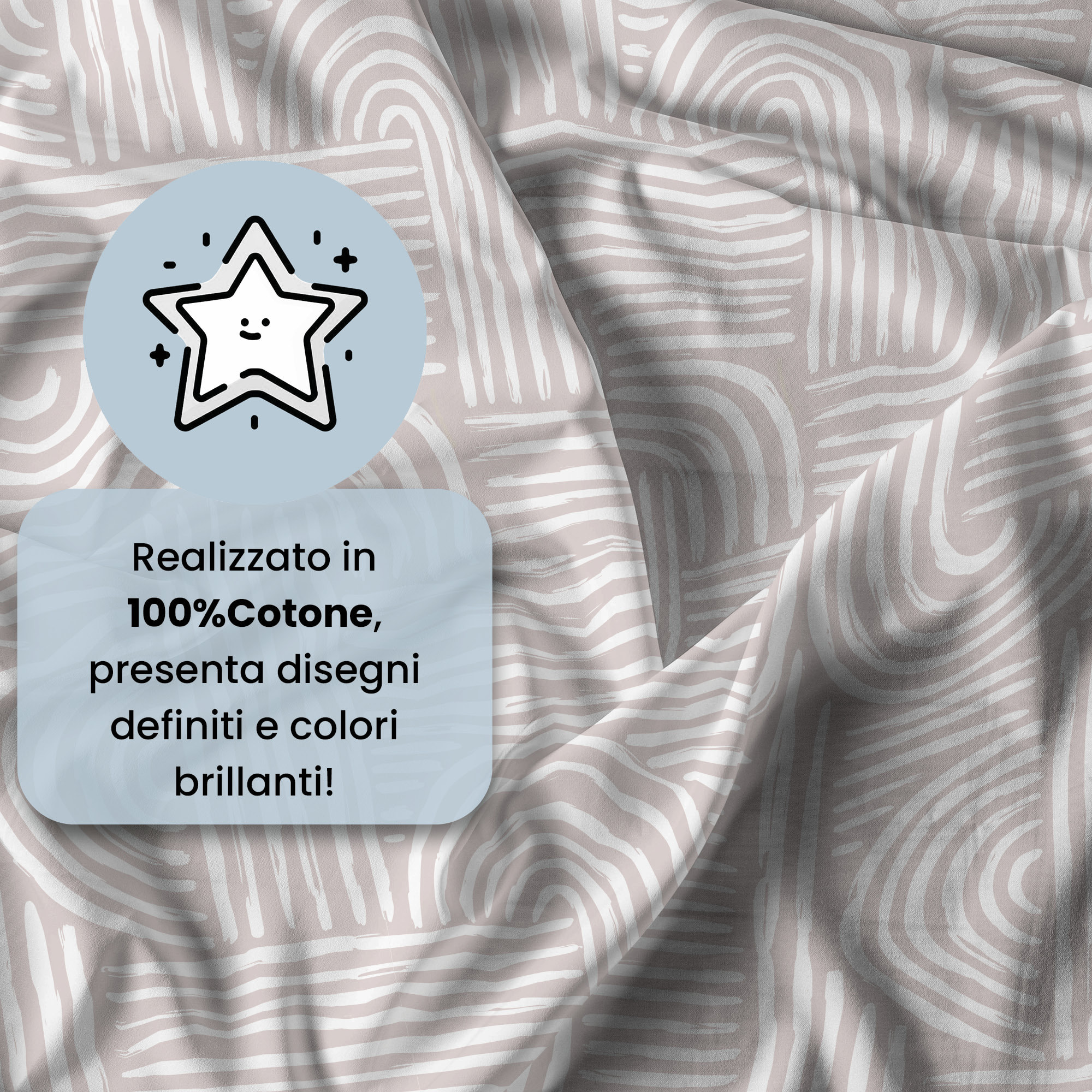 PARURE COPRIPIUMINO IDA, 100% Cotone - DIANA