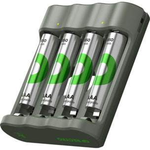Chargeur de piles GP B441 + 4 AAA 850mAh