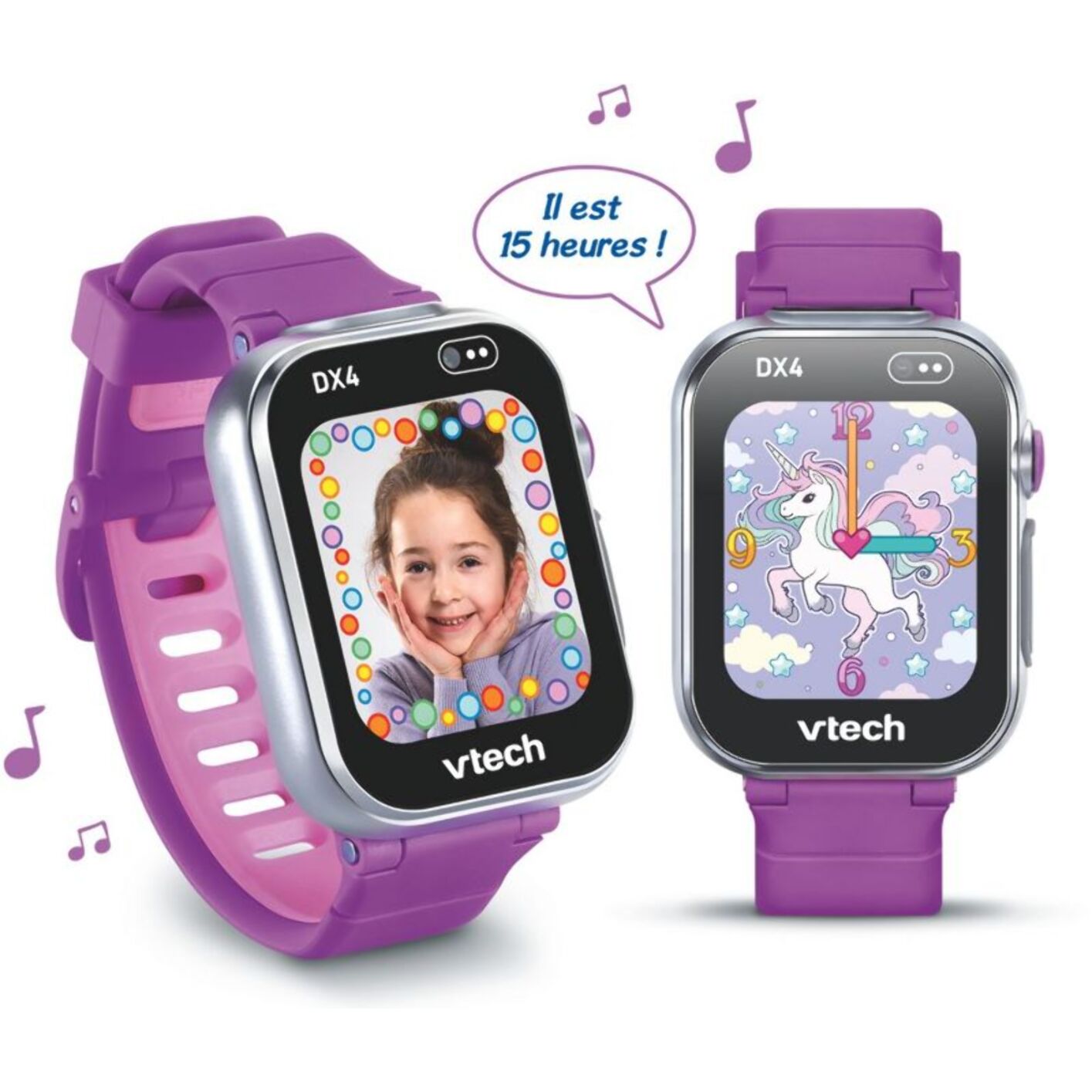 Montre enfant connectée VTECH KidiZoom Smartwatch DX4  framboise