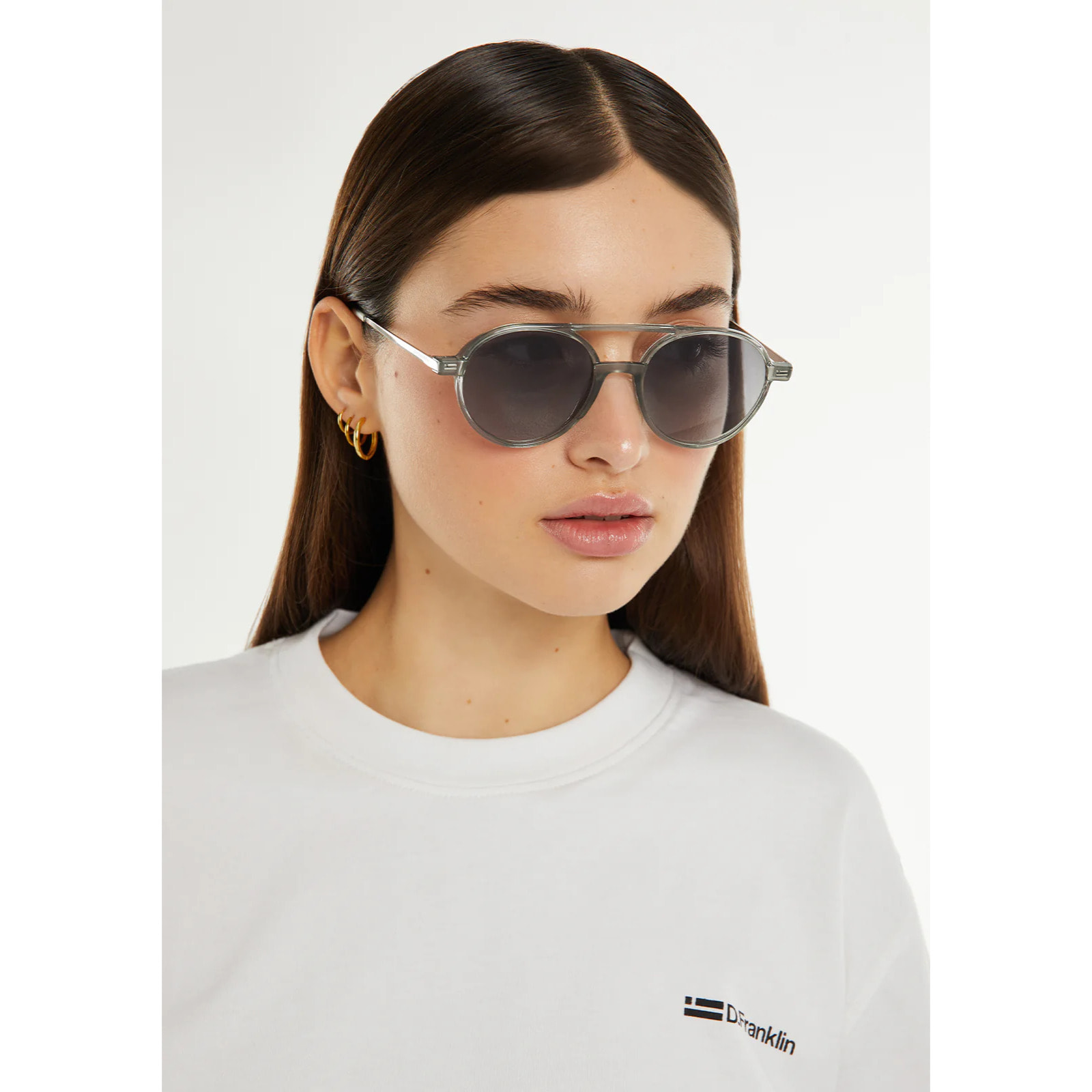 Gafas de Sol Chuck Transparent Grey / Grey D.Franklin