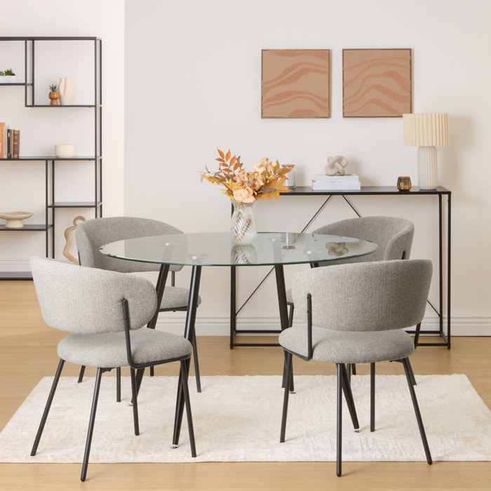 Toile 3D Noelie 40x40cm rose saumon