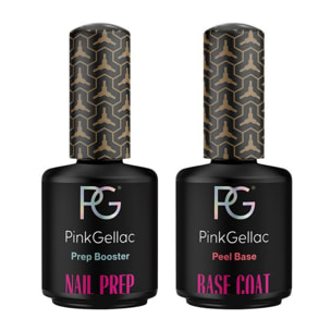 Vernis semi-permanent - Peel Base Coat & Prep Booster Set - 2 x 15 ml