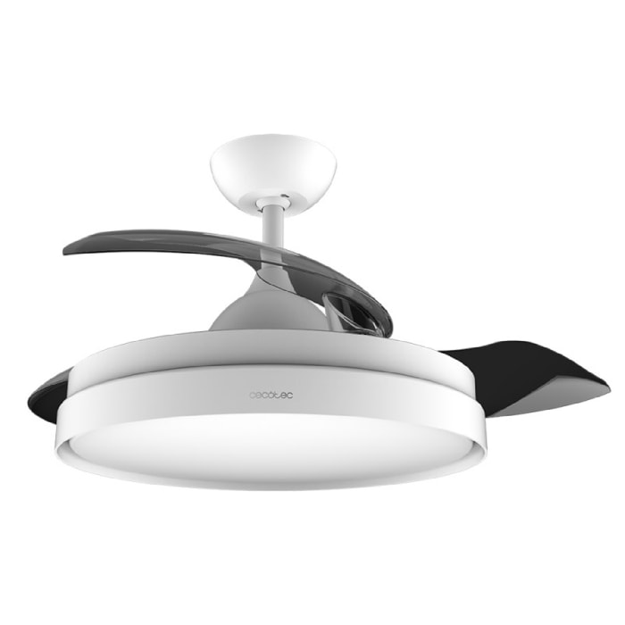 Ventilador de Techo con Aspas Retráctites y Lámpara EnergySilence Aero 4280 Invi