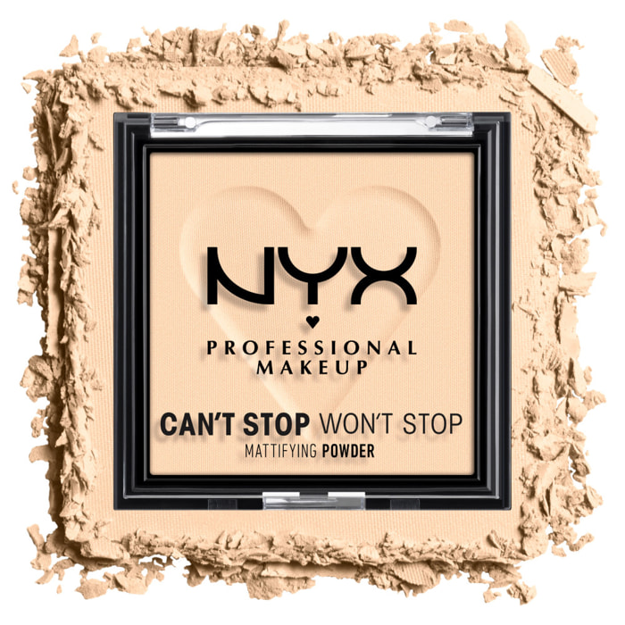 NYX Professional Makeup Poudre Matifiante Can't Stop Won't Stop Fair