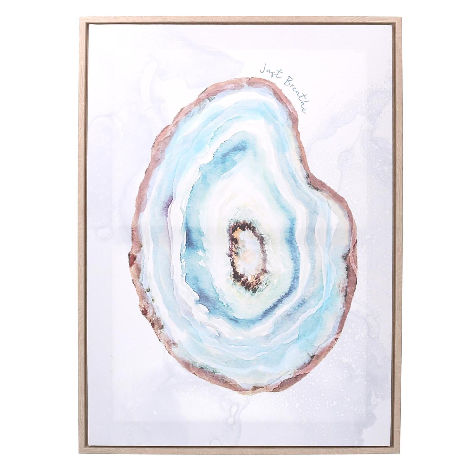 Quadro in legno mare ostrica cm50x70x4