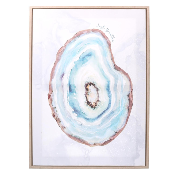 Quadro in legno mare ostrica cm50x70x4