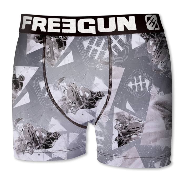 Calzoncillo boxer freegun color gris para niño