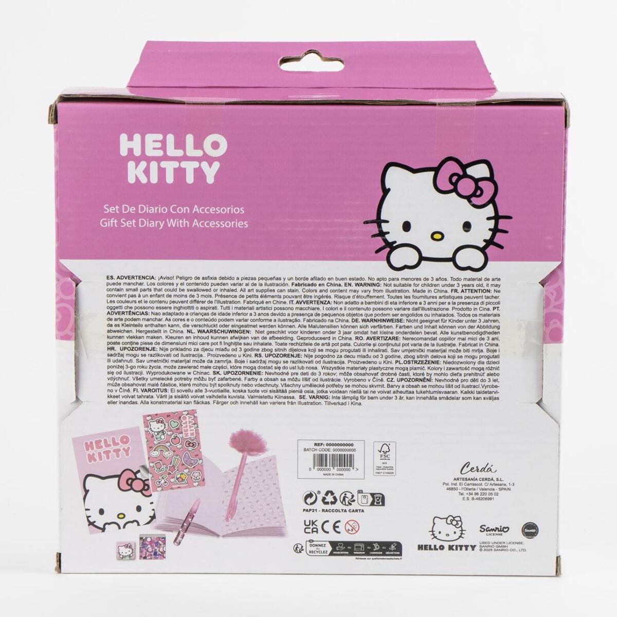 Diario set hello kitty