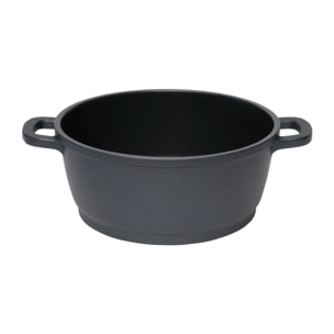Casseruola 20 cm con Manici Excelsa – Soul Cook, Alluminio Nero