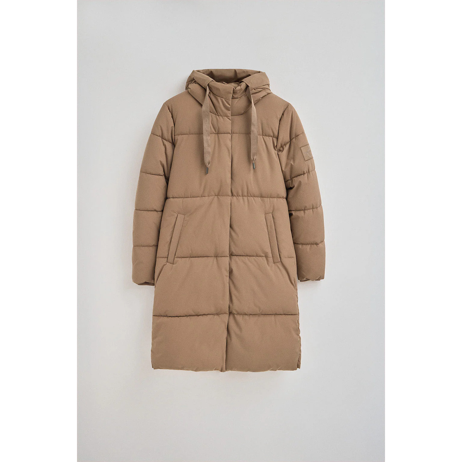 Chaqueta Anne camel con logo Polo Club