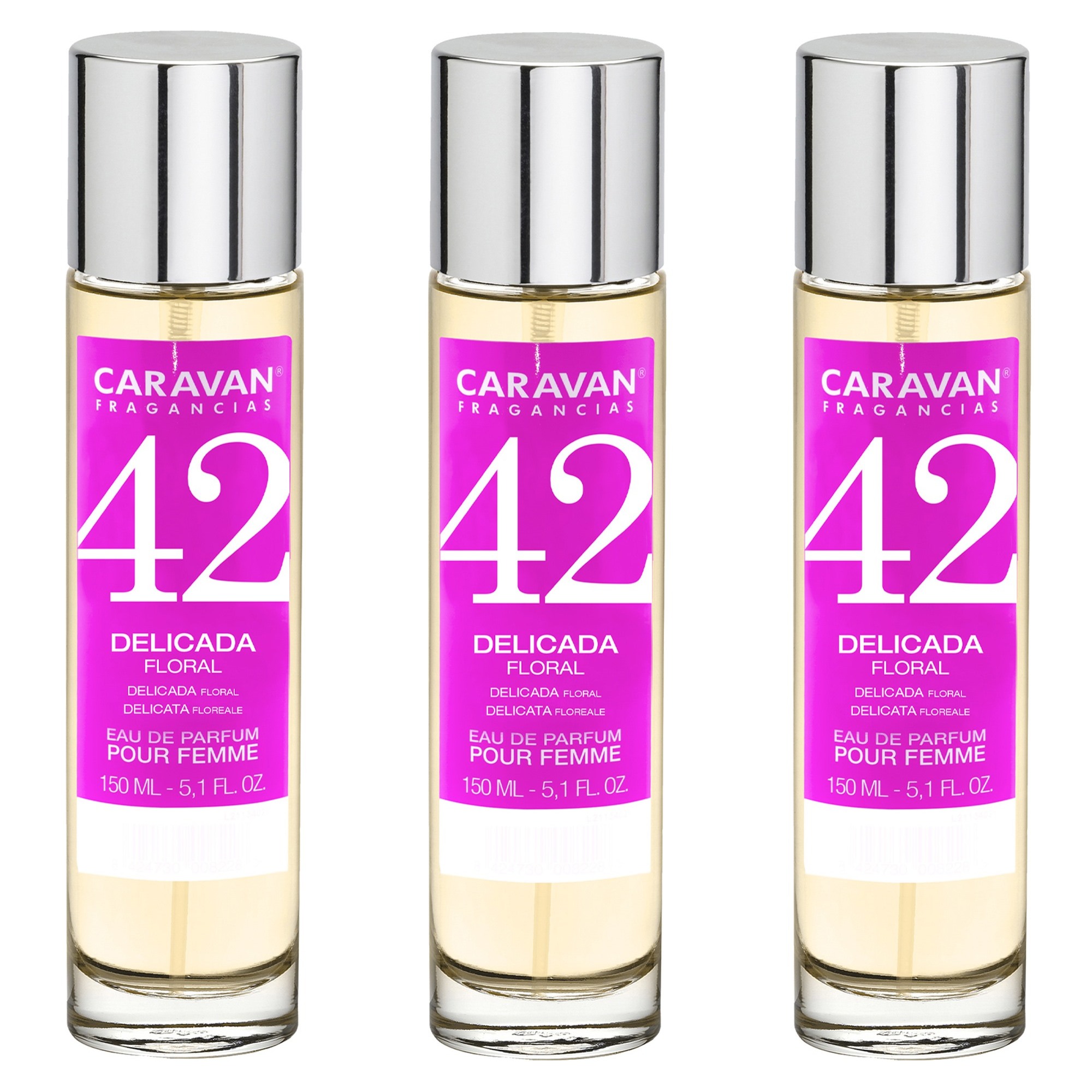 Caravan fragancias set de 3 frascos perfume de mujer nº42, de 150 ml